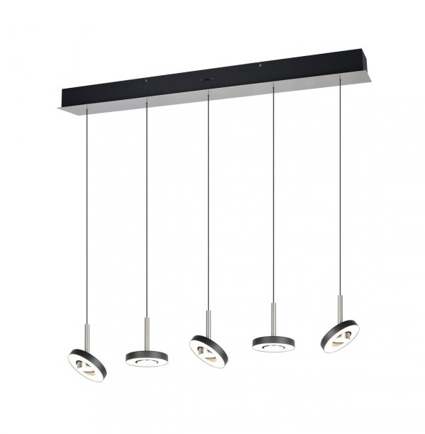Lampa wisząca LED okrągła wielopunktowa designerska nowoczesna ściemnialna GUANO 334410507 Trio