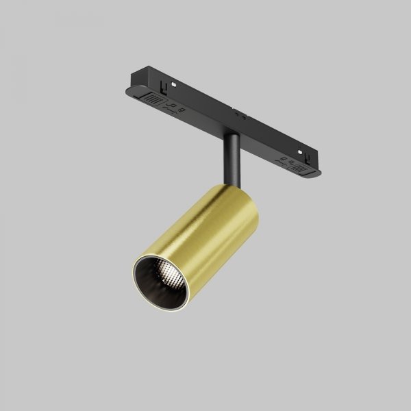 Ścieżka świetlna lampa szynowa regulowana LED aluminium czerń i mosiądz Focus LED MAYTONI TR032-4-5W3K-M-DS-BBS