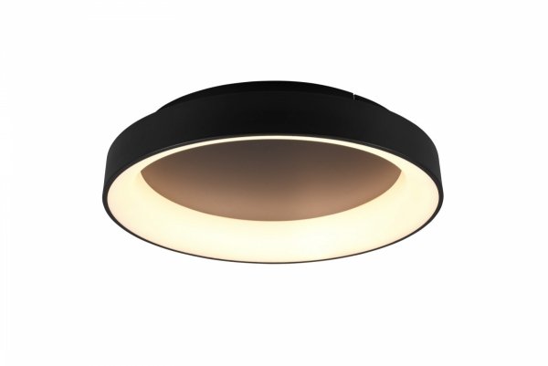 Plafoniera okrągła czarna led 48W GIRONA 60 TRIO 671290132 pilot w zestawie