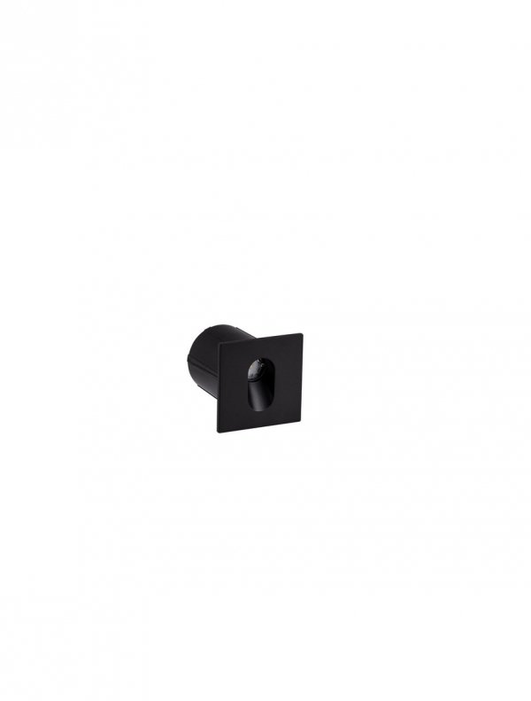 Oprawa wpuszczana kinkiet LED kolor antracyt kwadratowa minimalistyczna nowoczesna IP65 ZALIRCO LE75331 Luces Exclusivas