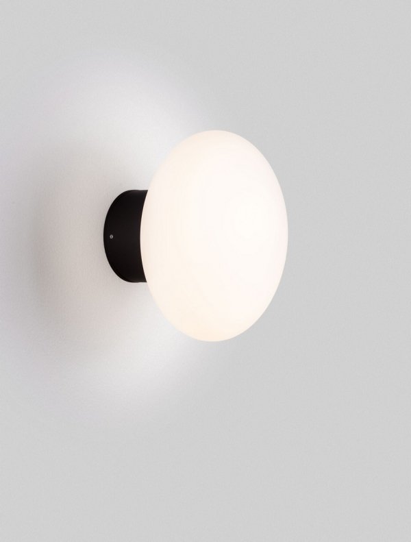Plafon/kinkiet zewnętrzny LED okrągły szklany klosz minimalistyczny nowoczesny IP65 TARANZO LE75258 Luces Exclusivas