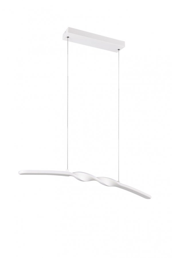 Nowoczesna uniwersalna lampa wisząca LED minimalistyczna biała metalowa listwa podłużna GINKO R35791131 Rl