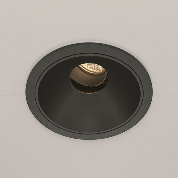 Czarna Oprawka Wpuszczana Maytoni Downlight Wise DL057-10W3K-B