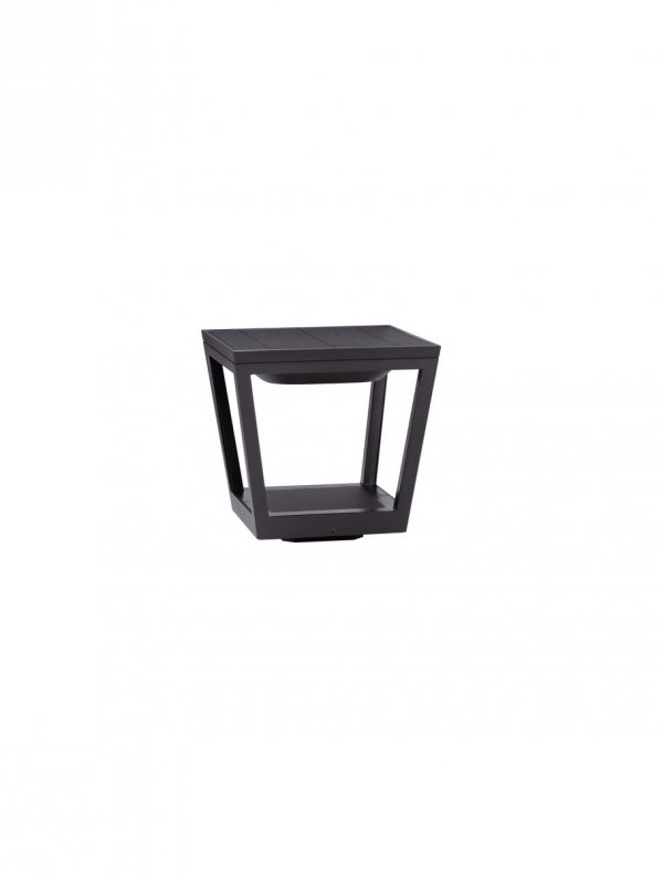 Minimalistyczna lampa solarna zewnętrzna do ogrodu z czujnikiem ruchu klasyczna LED aluminiowa kolor antracyt IP54 CANDELA LE75178 Luces Exclusivas