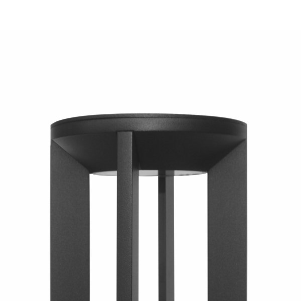  Niska Zewnętrzna Lampa Stojąca Ogrodowa Nowoczesny Słupek LED NOMAD OFL-52052-S-BK ITALUX