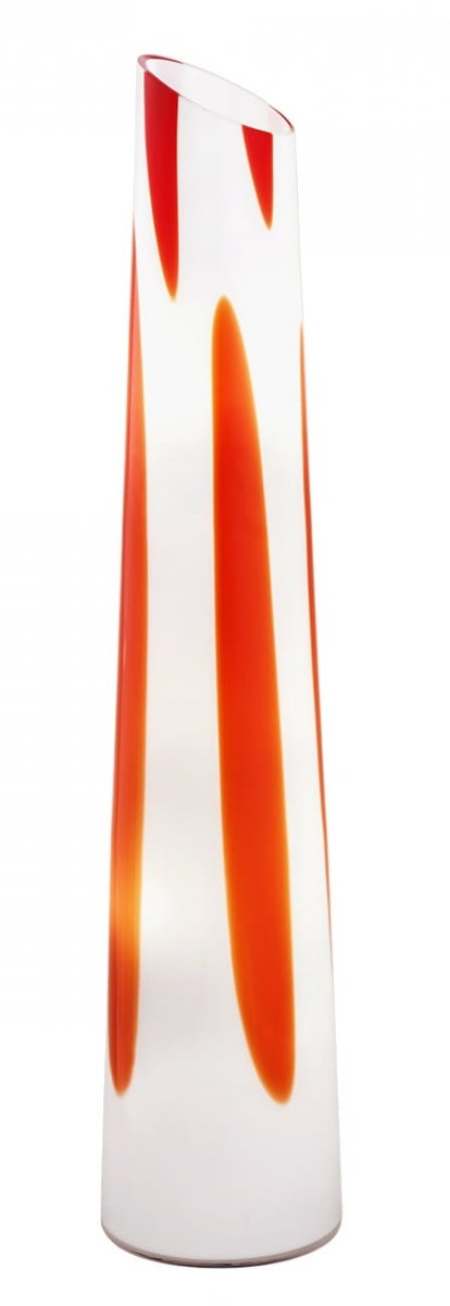 Szklana Lampa Podłogowa Designerska Abażurowa POLONIA 7042 ARGON