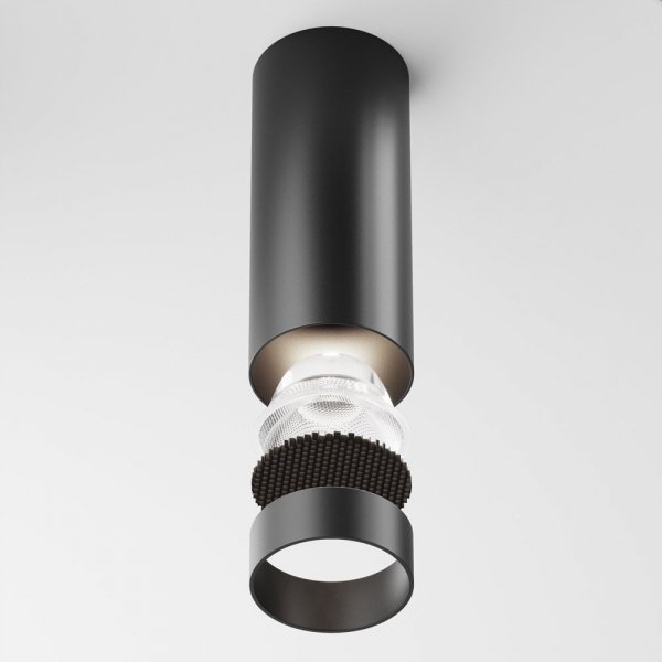 Lampa Sufitowa Tuba Aluminiowa FOCUS LED C056CL-L12B4K-W-B MAYTONI
