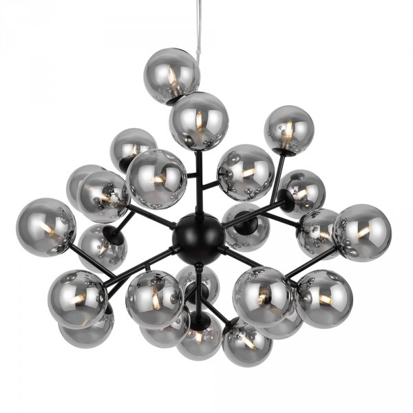 Nowoczesna Designerska Czarna Lampa Wisząca Molekularna Szklane Kule DALLAS MAYTONI MOD545PL-24B