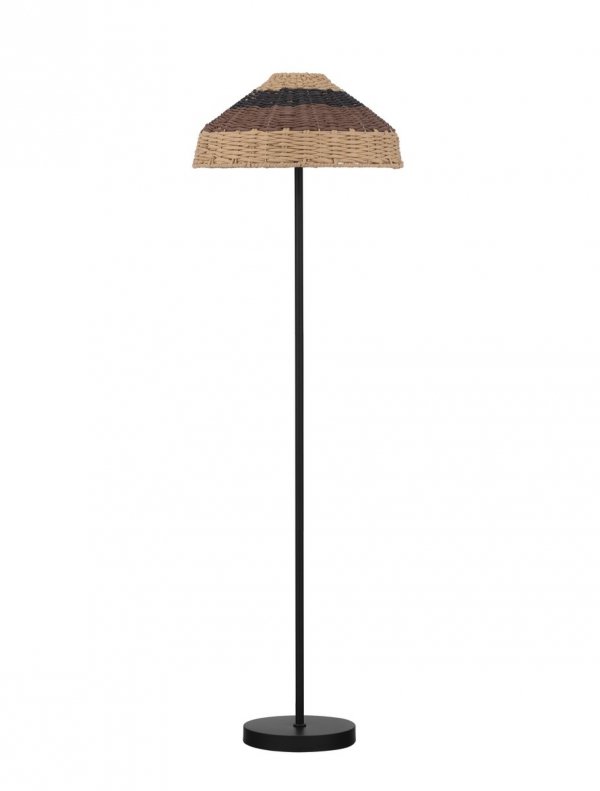 Rattanowa lampa podłogowa w stylu Boho BERMEJO LE44573 Luces Exclusivas
