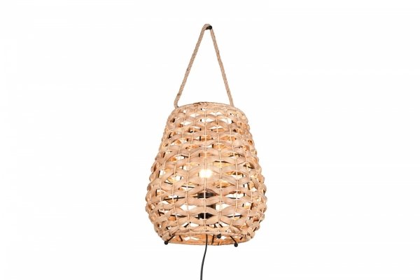 Lampka stołowa nocna z możliwością zawieszenia pleciona kolor naturalny tuba boho rustykalna industrialna minimalistyczna klasyczna JEAN R56221036 Rl 