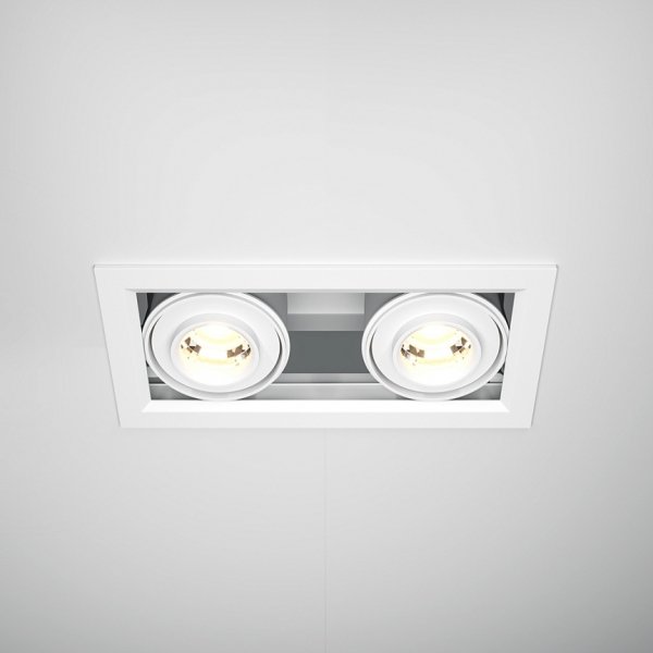 Biała Oprawa Wpuszczana Downlight Metal Modern Maytoni DL093-02-10W3K-W