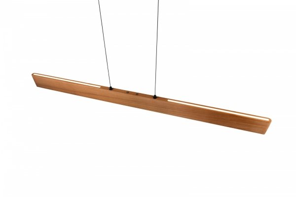 Lampa wisząca LED prostokątna drewniana klasyczna nowoczesna ściemnialna EDGEWOOD 359719130 Trio 