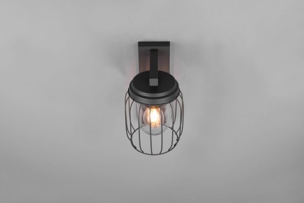Kinkiet Zewnętrzny Loft Antracytowy Vintage TUELA 210869142 TRIO