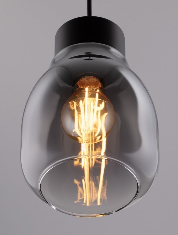 Nowoczesna Lampa Wisząca Czarna Minimalistyczna Szklana MOCHE LE44340 LUCES EXCLUSIVAS