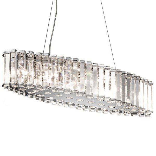 Lampa wisząca Crystal Skye 8 źródeł światła glamour podłużna szklana nowoczesna KL-CRYSTAL-SKYE-ISLE KICHLER