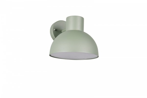 Kinkiet zewnętrzny zielony aluminiowy półokrągły klosz minimalistyczny klasyczny uniwersalny ELBE IP44 262360115 Trio