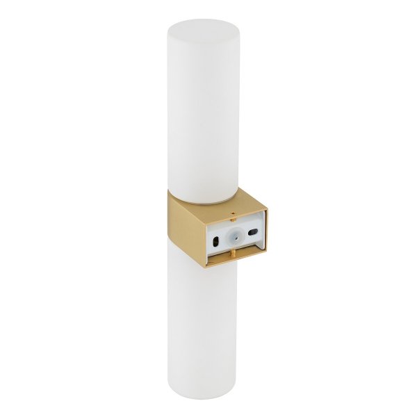 Nowoczesna Dekoracyjna Lampa Ścienna Szklany Kinkiet IP44 NATALIE II BRASS 10727 Nowodvorski Lighting