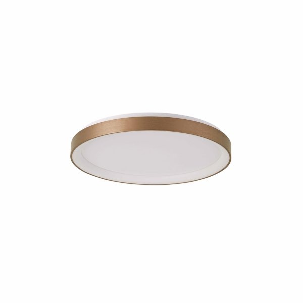 Złota Okrągła Lampa Sufitowa LED Plafon VICO PLF-53675-058RC-GD-3KS4K-TRDIMM ITALUX