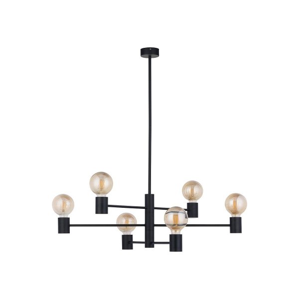 Czarna lampa wisząca loft RADIUS VI Nowodvorski Lighting 7932