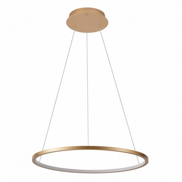 Nowoczesna Lampa Wisząca LED Złoty Okrąg VINOLA PND-56135B-040RPC-GD-3KS4K ITALUX