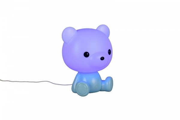 Nowoczesna lampa stołowa nocna LED dziecięca niebieska dekoracyjna na komodę biurko zmiana kolorów CUTIE R57991112 Rl