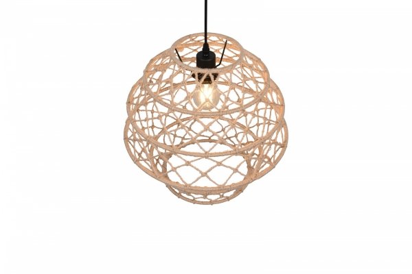 Lampa wisząca pleciona kolor naturalny owalna boho rystykalna industrialna minimalistyczna nad stół do salonu sypialni HIVE R31681936 Rl