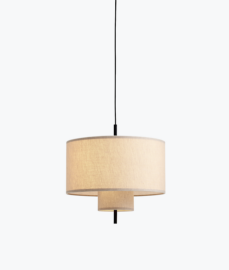 Lampa wisząca abażurowa okrągła beżowa minimalistyczna klasyczna uniwersalna dekoracyjna Margin 50cm 21310 New Works
