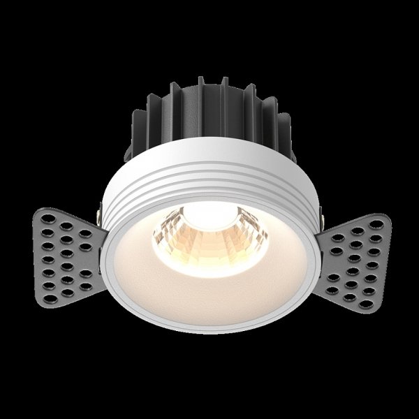 Biała Oprawka Wpuszczana Downlight Round Maytoni DL058-12W3K-TRS-W