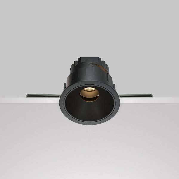 Czarna Oprawka Wpuszczana Maytoni Downlight Wise DL057-10W3K-B