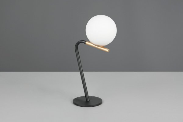 Minimalistyczna lampa stołowa nocna szklany klosz kula FLAMING 568900180 TRIO SELECT