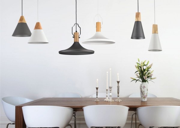 NOWOCZESNA LAMPA SUFITOWA WISZĄCA SZARA TRÓJKĄT METALOWA BICONES MAYTONI P359-PL-220-C