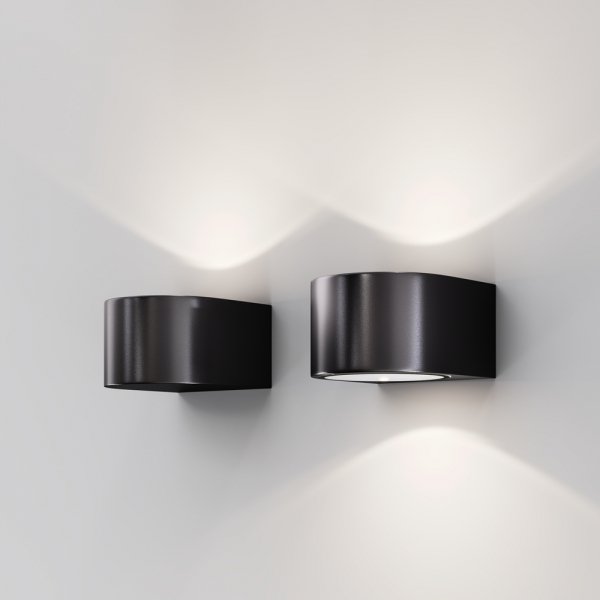 Nowoczesny kinkiet elewacyjny zewnętrzny LED aluminium grafitowy podświetlający ścianę Blow MAYTONI O435WL-L5GF3K