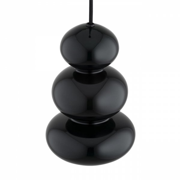 Designerska lampa wisząca czarno ciemna zieleń szkło ORLANDO PLUS 8827