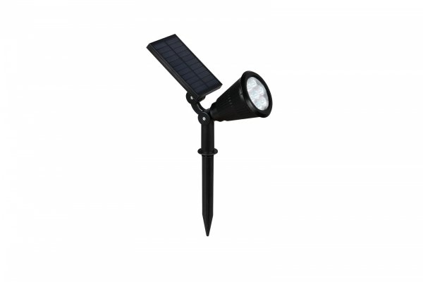 Minimalistyczny reflektorek ogrodowy solarny uniwersalny nowoczesny LED czarny regulowany czujnik zmierzchu FESTIVAL SOLAR IP44 R84756232 Rl