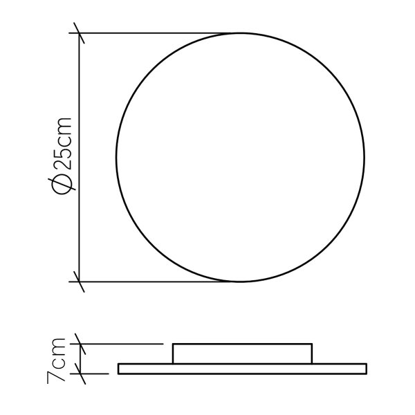 Nowoczesny drewniany okrągły kinkiet LED 8W CLEAN QN-CLEAN-LED-WB-25-TEAK