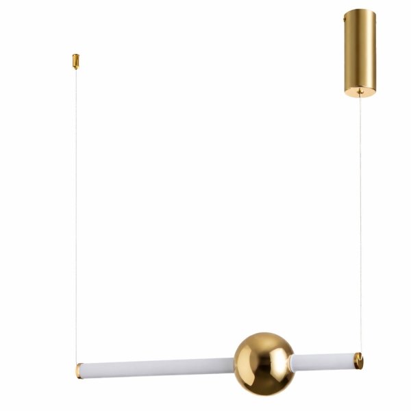 Złota Lampa Wisząca LED O-LINE 63cm Mirror Gold 12W Step into Design ST-1688S