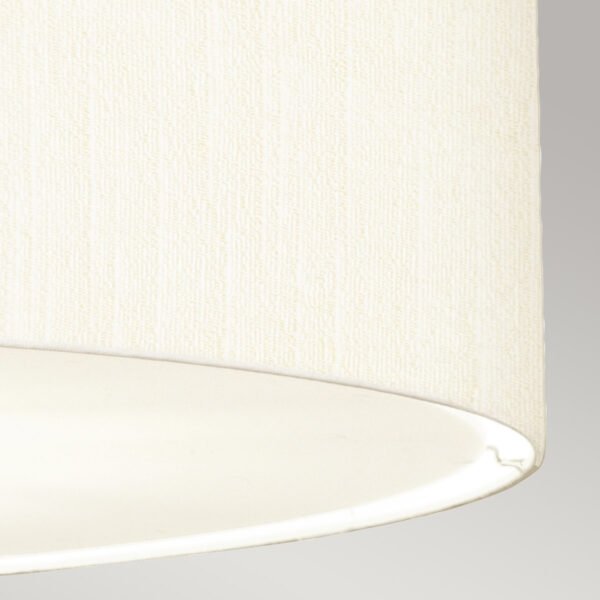 Lampa wisząca 86 cm Pearce 7 źródeł światła postarzany mosiądz jedwabny abażur minimalistyczna DL-PEARCE34-7LT-IV-AB ELSTEAD LIGHTING