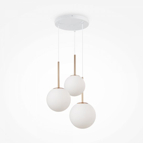 Lampa Wisząca Metalowa Szklane Kule BASIC MOD321PL-03G MAYTONI
