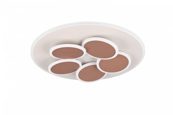 Designerska Lampa Sufitowa plafon LED 35W MANDALA TRIO 653210676 szara pilot w zestawie