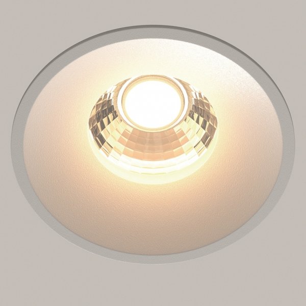Biała Oprawka Wpuszczana Downlight Round Maytoni DL058-12W3K-W