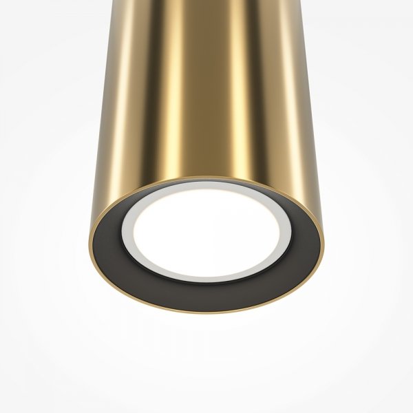  Lampa wisząca minimalistyczna aluminium mosiądz nad stół do jadalni do salonu regulacja wysokości Pro Focus MAYTONI MOD161PL-01BS1
