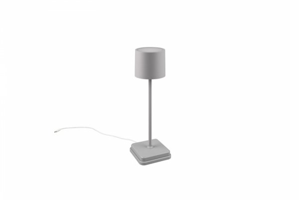 Lampka Stołowa Przenośna Akumulatorowa Szara LED FERNANDEZ R54096177 RL