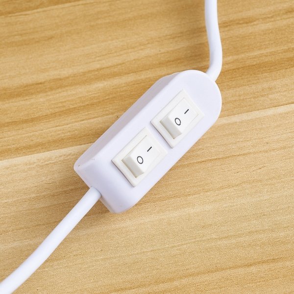 Biała lampka stołowa nocna w kształcie grzybka szklana klasyczna minimalistyczna uniwersalna BELFUGO MT1234-250 WHITE Step Into Design