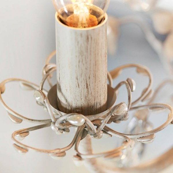 Lampa wisząca dworkowa świecznikowa kwiatowa designerska klasyczna dekoracyjna LULLABY-5CR ENDON