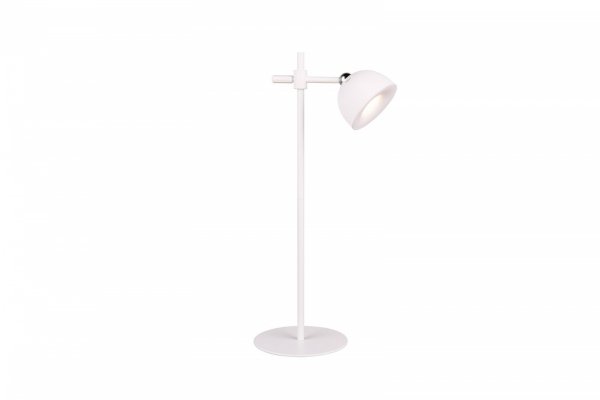 Nowoczesna Dekoracyjna Biała Lampka Biurkowa LED MAXIMA R57791101 RL