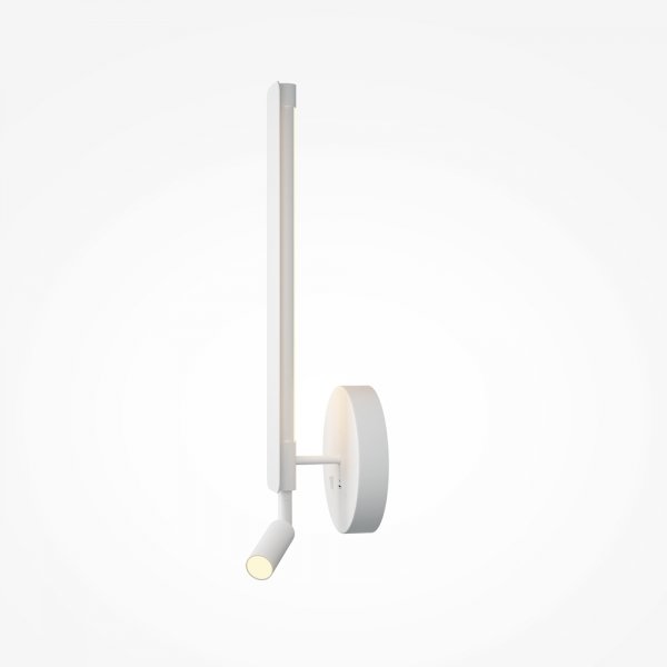 Minimalistyczny biały kinkiet ścienny LED Combo Maytoni MOD214WL-L8W3K1