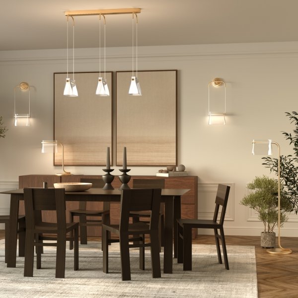 Nowoczesna Lampka Biurkowa Dekoracyjna LED Mosiądz CABARETMOD170TL-L8BS3K MAYTONI