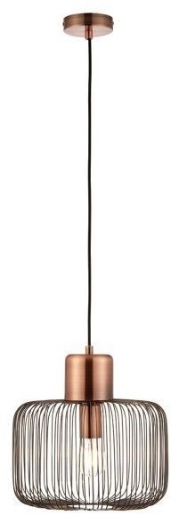 Lampa wisząca ENDON NICOLA 68986 miedziana druciana Loft