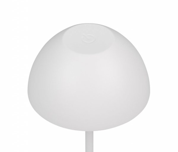 Lampka stołowa nocna LED biała półokrągła designerska nowoczesna ściemnialna do pokoju dziecięcego ORTIZ IP44 R55601131 Rl