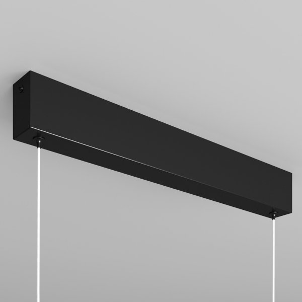 Minimalistyczna nowoczesna lampa wisząca LED listwa metalowa czarna regulacja wysokości Step MAYTONI P010PL-L23B4K